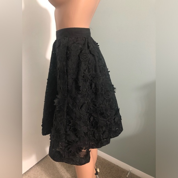 ALICE +OLIVIA WOMENS “Tevin” FULL LACED SKIRT, size  10 - Picture 3 of 13